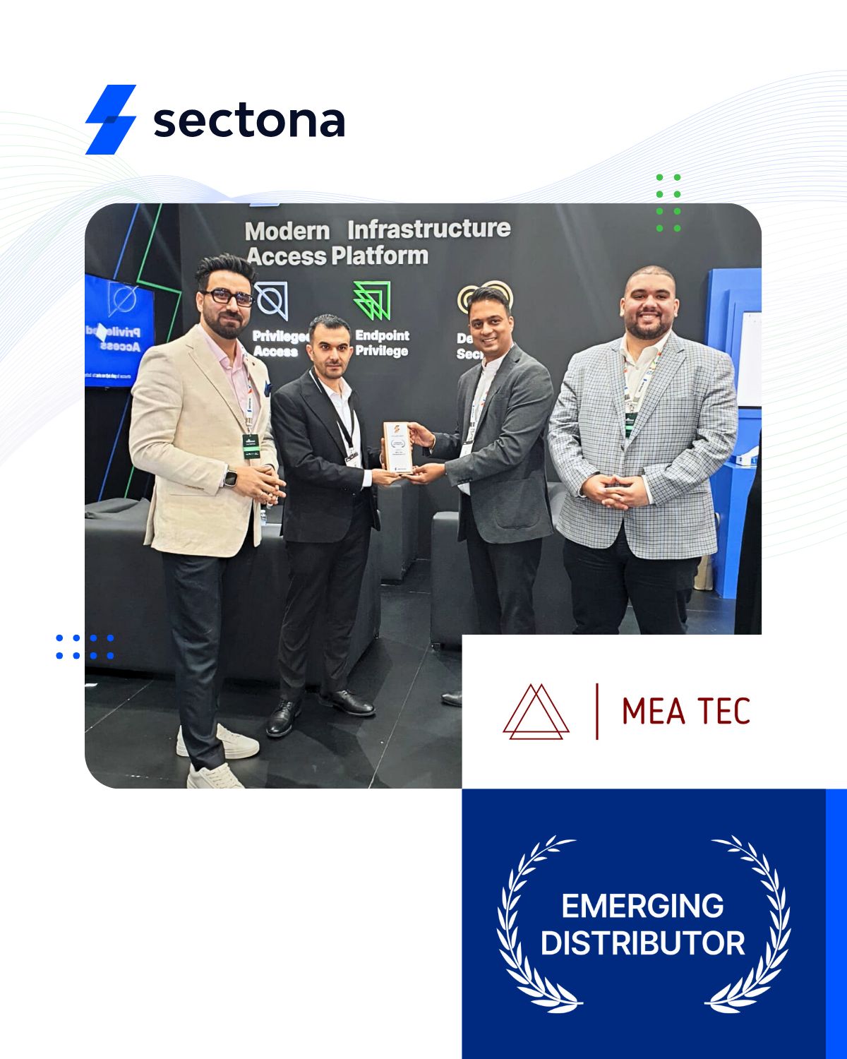MEA Tec partner recognition at an enterprise technology event