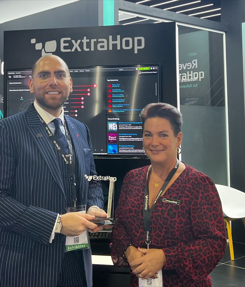 Wael Handous at an enterprise technology exhibition